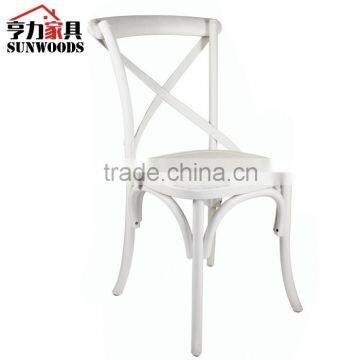 Wooden Antique Cross Back Dining Chair/Wedding Chair/white chair