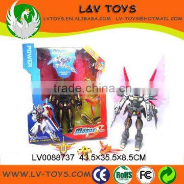 2013 hot selling plastic toy robot with light for kids