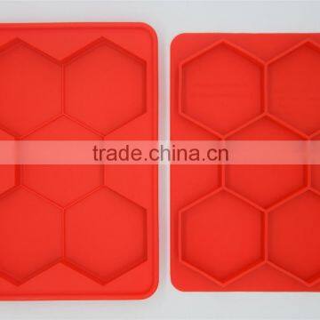 2016 Amazon Hot Wholesale BPA Free FDA Food Grade 5 Cavity Large Meat Pie Trays Silicone Hamburger Presser photo-2