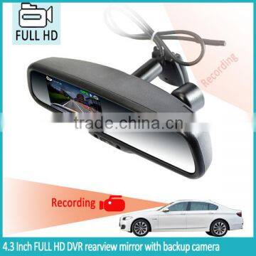 4.3 Inch HD LCD Car Dvr 1080P Rearview Monitor With Backup Camera Display and Adjustable Parking Line photo-5