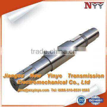 Transmission shaft with keyway and thread