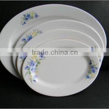 melamine oval plate