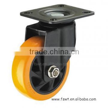 Medium Duty Diamond PU/PVC Caster Wheel With Swivel