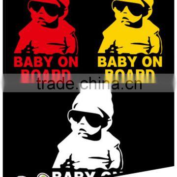 BABY ON BOARD Car sticker, factory outlet reflective warning car sign