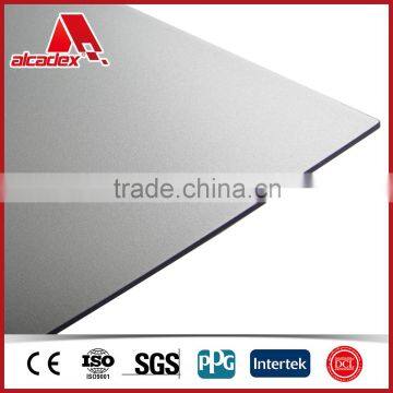 silver metallic wall cladding acp sandwich panel prices