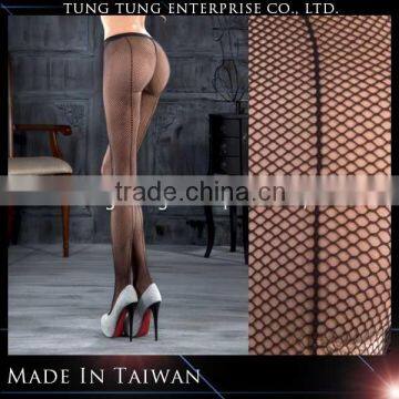 Taiwan Manufacturer Black Back Seam Fishnet Pantyhose