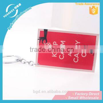Vograce Cute rectangle clear acrylic keychain