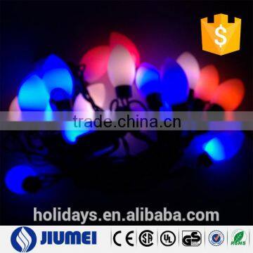 multicolor ellipse shade festoon string lights