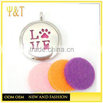 Jingli jewelry factory direct Silver Heart Locket, aromatherapy locket pendants (QD-050)