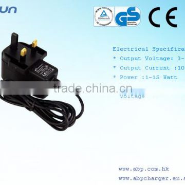 ac to dc 12v 1a power adaptor with UK plug and CE ROHS certificates, 2 years warranty & FREE SAMPLES!