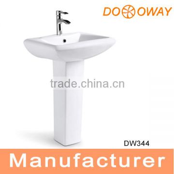 white deep ceramic moroccan sink DW344