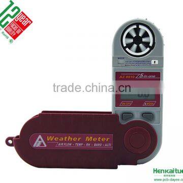 AZ8910 Handheld Pocket Digital Anemometer Barometric Pressure Tester Wind temperature Air Flow Pressure Meter
