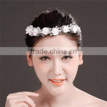 MYLOVE Lace White Garland Flower Hair Accessory for Bridal MLF108