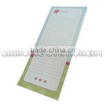 Customized Shopping List notepad