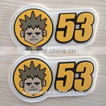 Soft Company Name Rubber Patch With Sewing on photo-6
