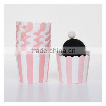 Pink and White Vertical Stripes Striped Standard Baking Cups cupcake liners Muffin Cups Paper Cupcake Cups Liners Cupcake Cases