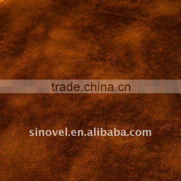 chemical foiled suede fabric for sofa