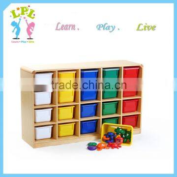 High Quality Plywood Export USA Europe Children Furnitures in Preschool All Kind of Storage Locker Cabinet