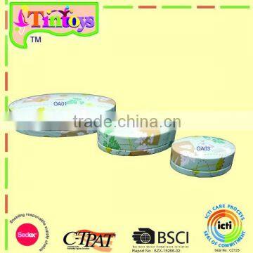 gift storage canister tin can container tea food metalseamless oval tin box