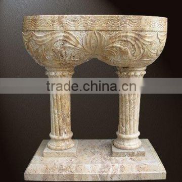 marble stone garden flowerpot