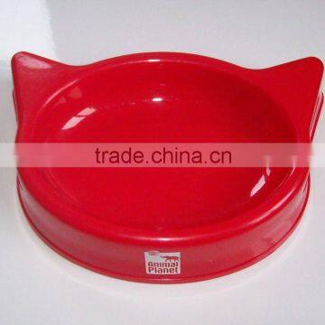 plastic cat's head bowl