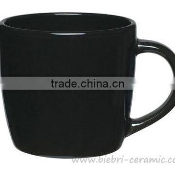 16 oz Solid Color Glazed Ceramic Stoneware Coffee And Tea Mugs Cups With Logo Decal Printing