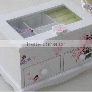 Fashion multi grid wooden jewelry box for present