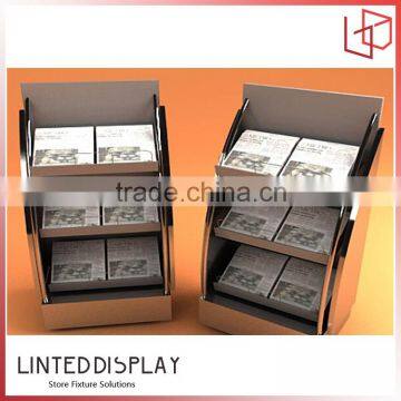 Unique project free stand small newspaper display cabinet