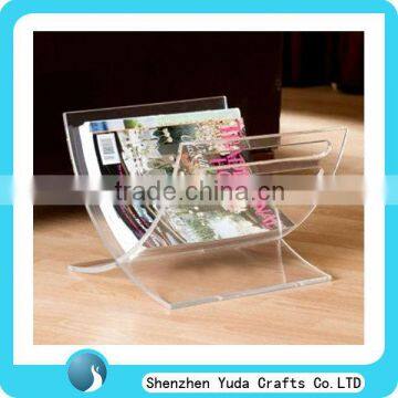 acrylic used magazine racks,magazine rack,acrylic magazine holder