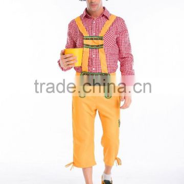 Bavarian Beer Man Lederhosen Oktoberfest German Adult Fancy Dress Mens Costume