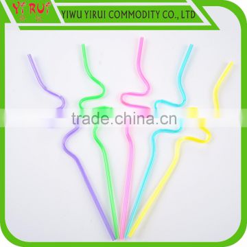 yirui factory screwy funny drinking straws with different shape