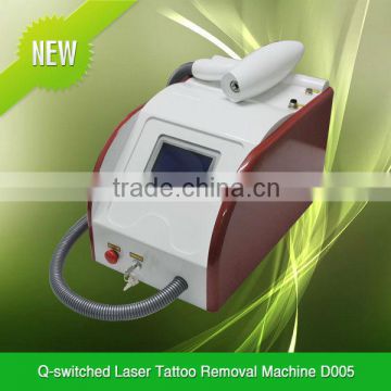 Laser tattoo removal Q-switch Nd YAG Laser with double wavelength 1064nm, 532nm D005