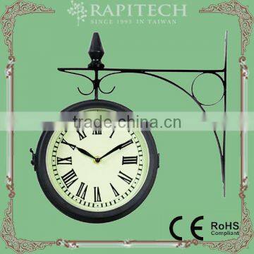 14.5 Inch Double sided Outdoor Metal Clock