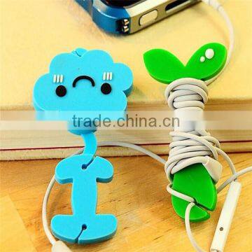 retractable earphone holder winder cable holder winder