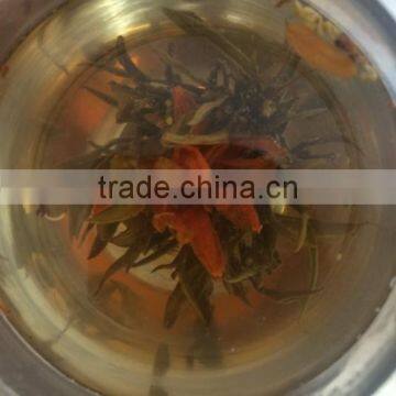 Flower Tea Type And Flavored Tea Product Type Blooming Artistic Green photo-4