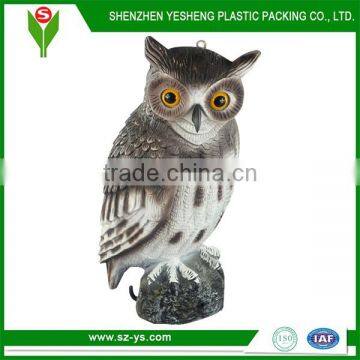 Plastic owl repellent for scare bird owl