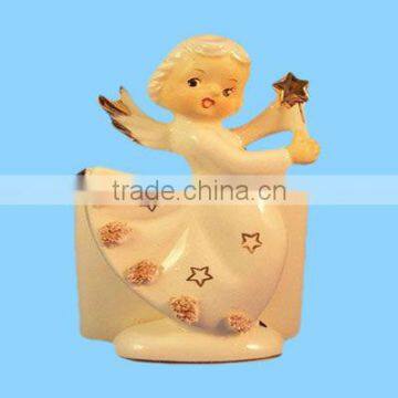 Ceramic vintage noverlty outdoor angel planter