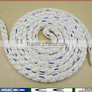 DOCK line| ship|premium 2mm-50mm| Pre-Spliced |Double braid Polyester | white