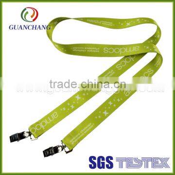 Promotional custom polyester lanyard, sublimation print heat transfer printing lanyard