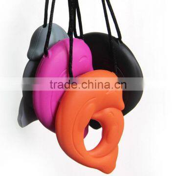Food Grade Silicone Teether Teething Pendant Necklace photo-5