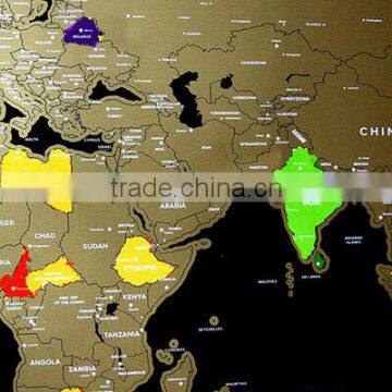 High Quality Scratch Off World Map With Customized Design photo-3