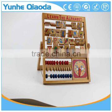 New Kids Learning Developmental Versatile Alphabet Abacus Wooden Toys photo-3