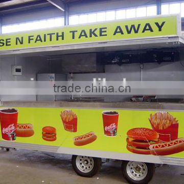 dining box van truck trailer/Mobile Dining Trailers/Dining car trailer/semi-trailer/