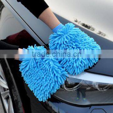 Greenwell 1 Polyester One Side Chenille Microfiber Car Cleaning Glove Car Mirror Gloves Car Wash Glove photo-4