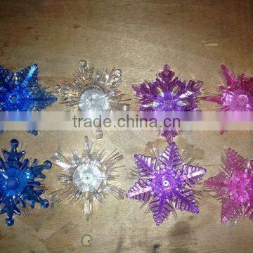 2015 Newest Led Snowflake Light Fiber Optic Snowflake Hanging Chrismas Decoration Snowflake Haing Snowflake Light Chrismas Light photo-2