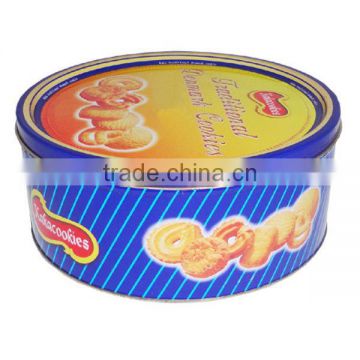 metal round cookie tins box