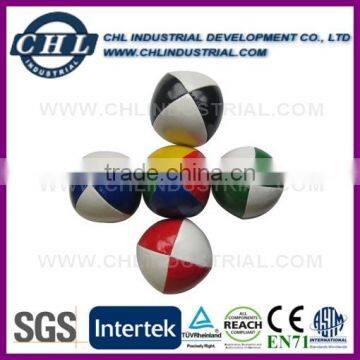 Plastic beads filled jonglierballe for training