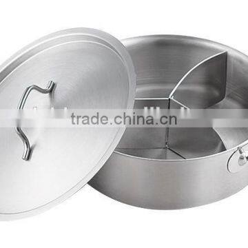 Cooking Vessel With Three Compartments With Lid photo-2