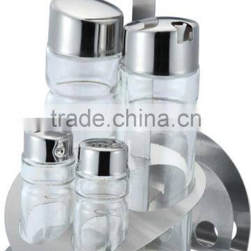 glass olive oil and vinegar cruet