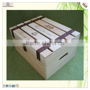 Wholesale Unfinished Six Packs Europe Wood Beer Wine Box photo-2